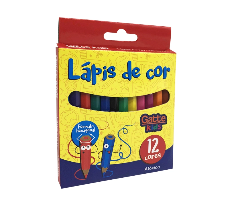 Lapis De Cor Gatte Kids C/12 Cores Curto 10000