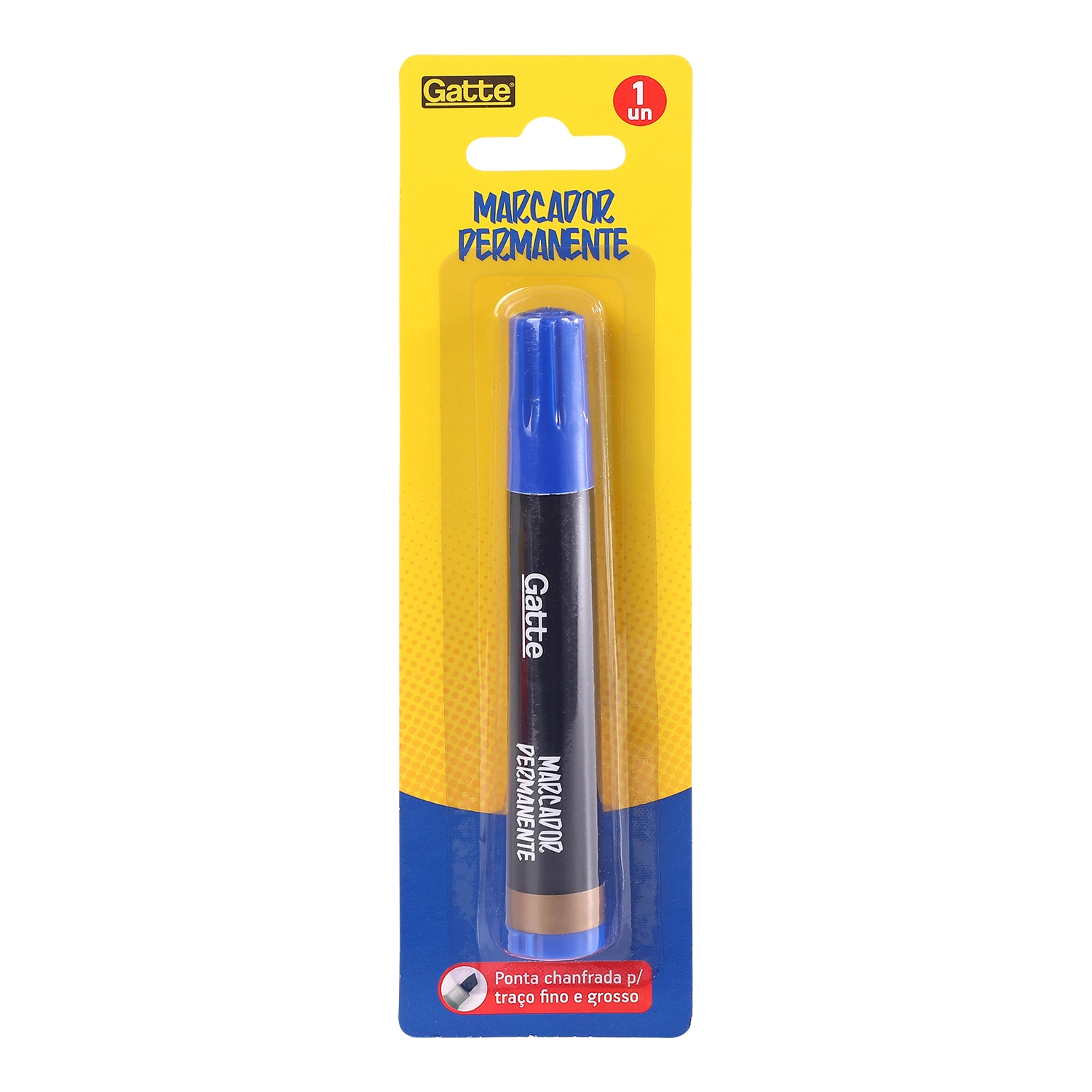 Marcador Permanente Azul 10524 Make