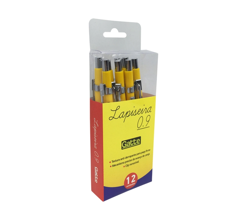 Lapiseira Tec 0,9 Amarelo Cx C/ 12 Gatte