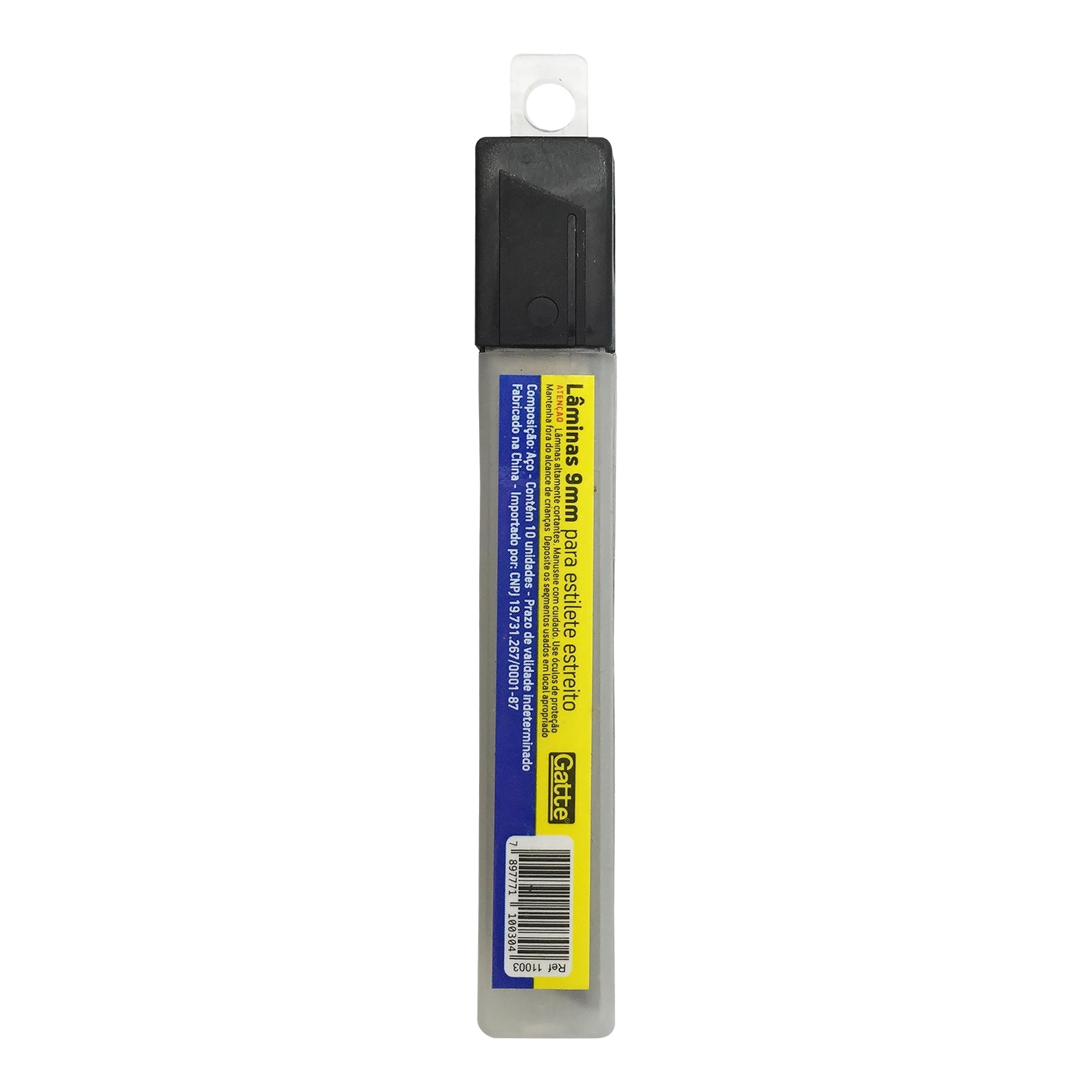 Lamina P/ Estilete 9mm C/10 Tb De 10 Lam Gatte