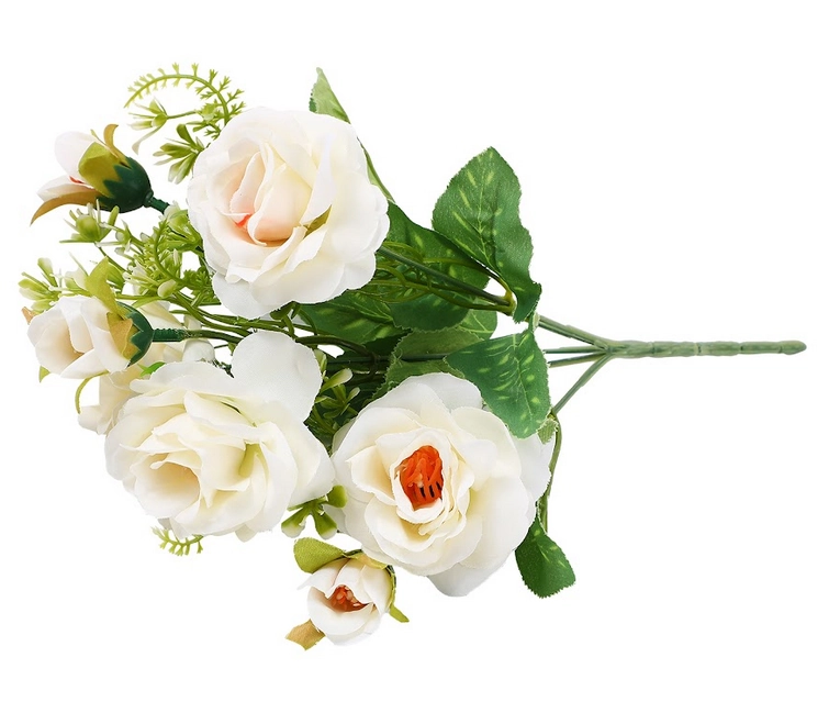 Buque Rosa Toque Aveludado Branco X8 30cm 14194 Make