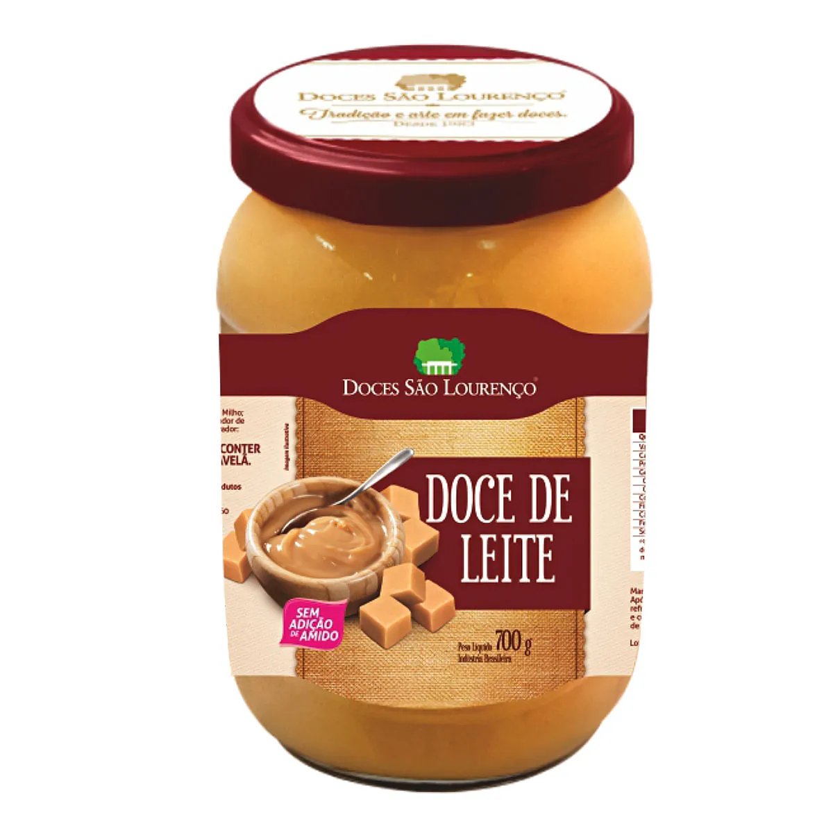 Doce Leite S Lourenco 700gr Leite Puro