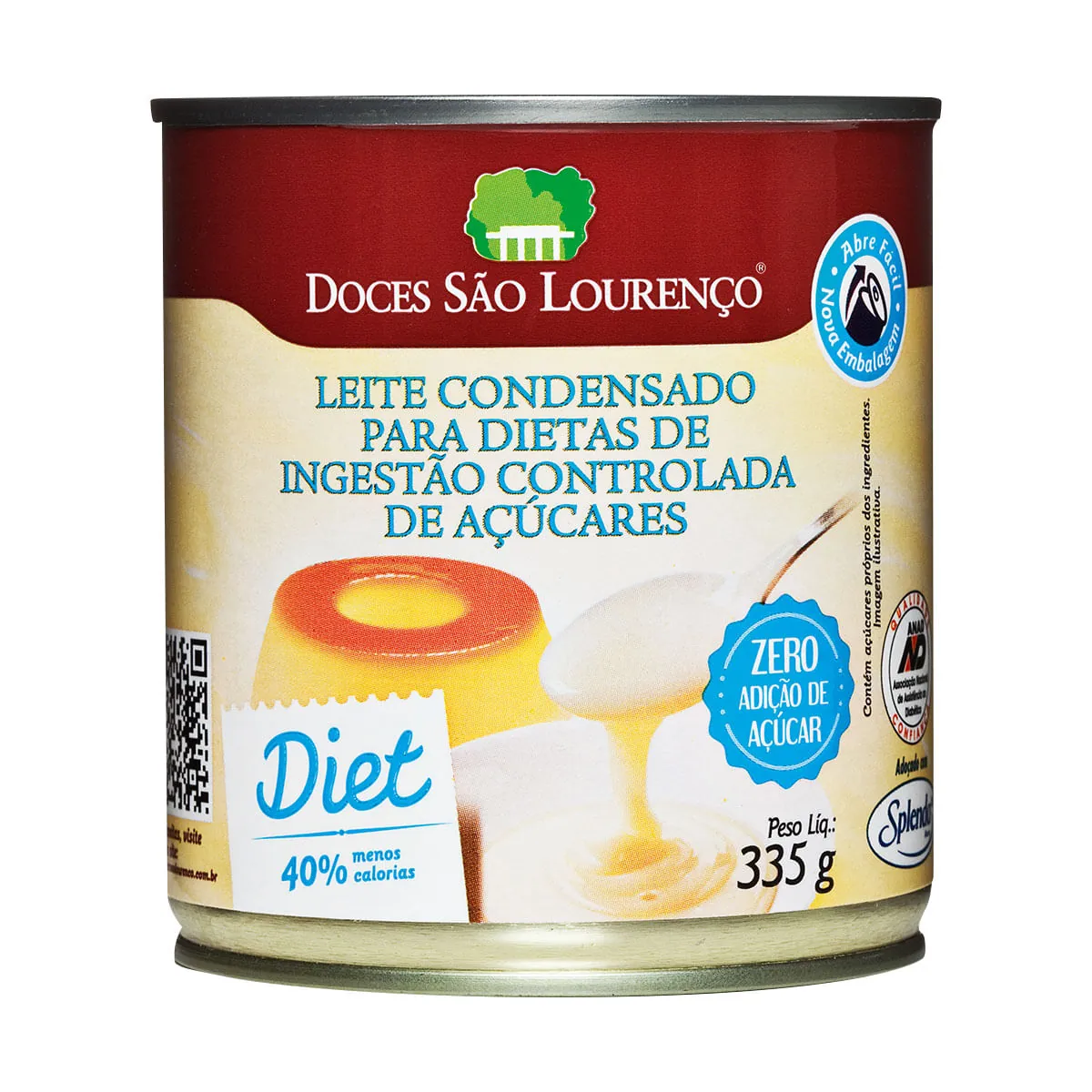Leite Condensado Diet Doces São Lourenço Lata 335g