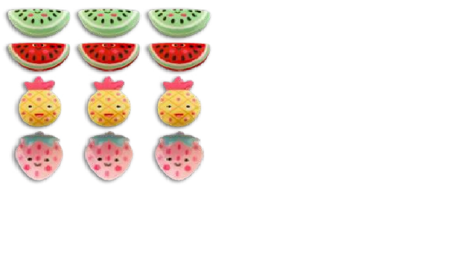 Enfeite Dec Charms Frutinhas C/12 Ref.4110 Gtx