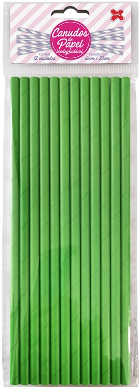 Make Canudo De Papel 6mx200m C/12 Verde