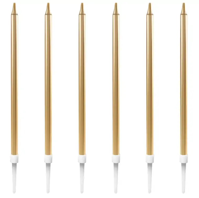 Vela Palito Grande Ref 4410 Dourado Gatte