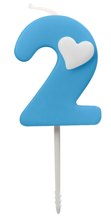 Vela Baby Azul N2 4.5cm 4444 Make