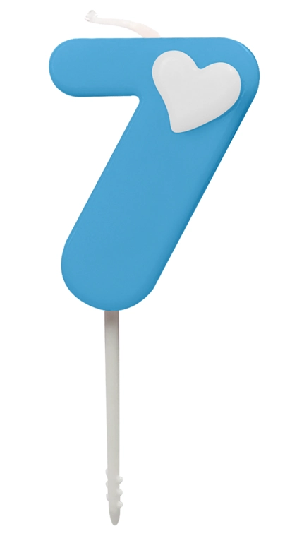 Vela Baby Azul N7 4.5cm 4449 Make