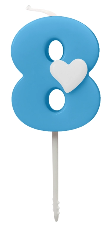 Vela Baby Azul N8 4.5cm 4450 Make