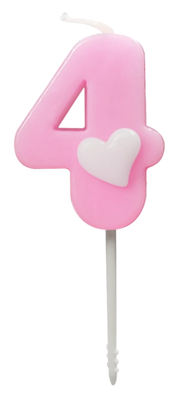 Vela Baby Rosa N4 4.5cm 4457 Make
