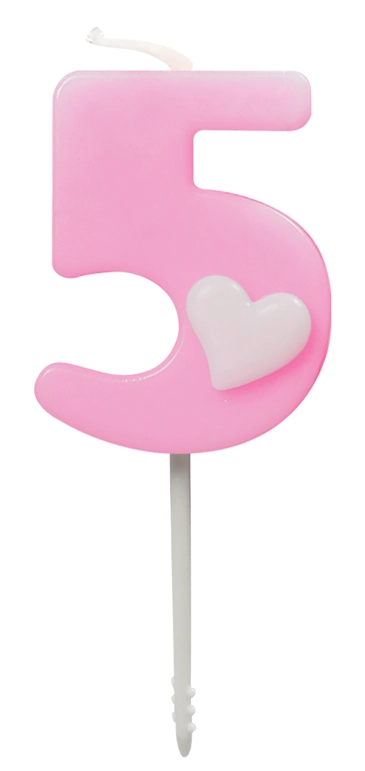 Vela Baby Rosa N5 4.5cm 4458 Make