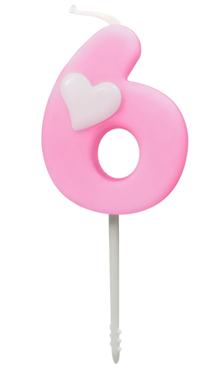 Vela Baby Rosa N6 4.5cm 4459 Make