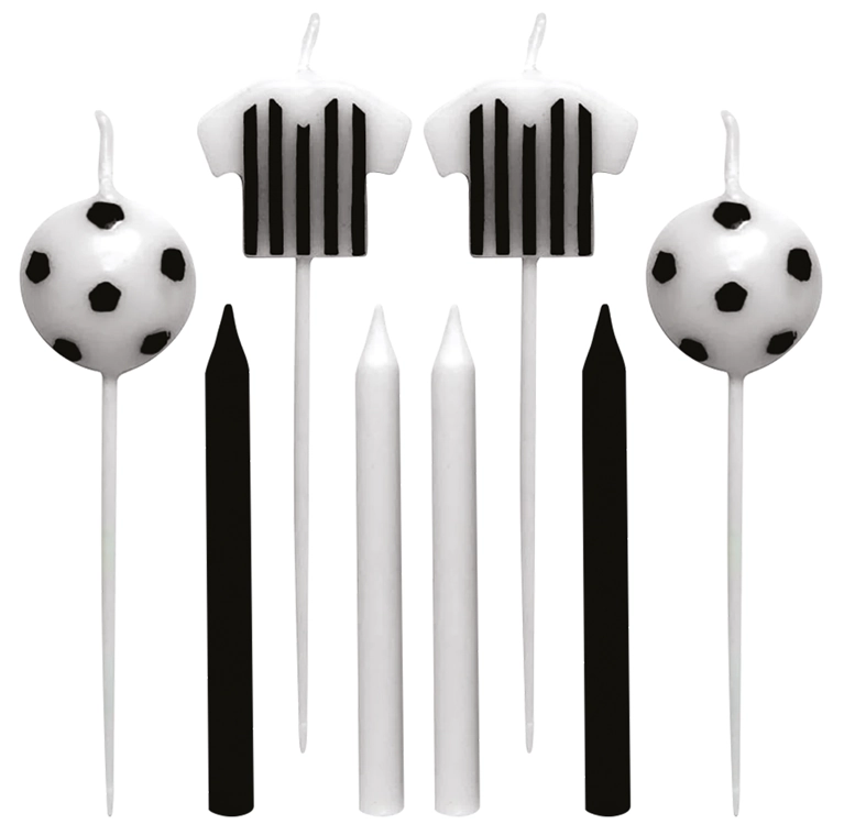 Velas Kit Futebol Preto E Branco