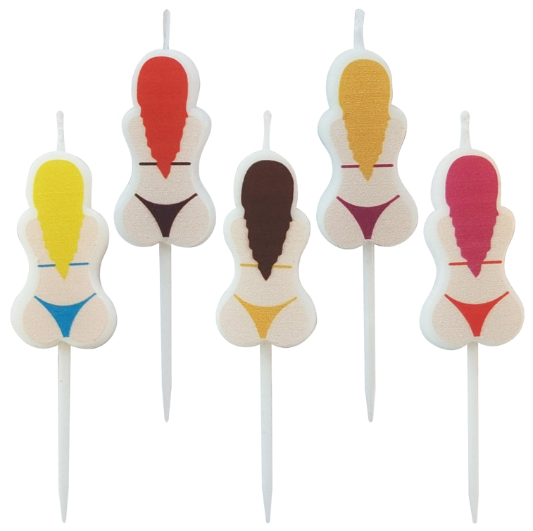 Vela Biquini 4cm 5un 4669 Make