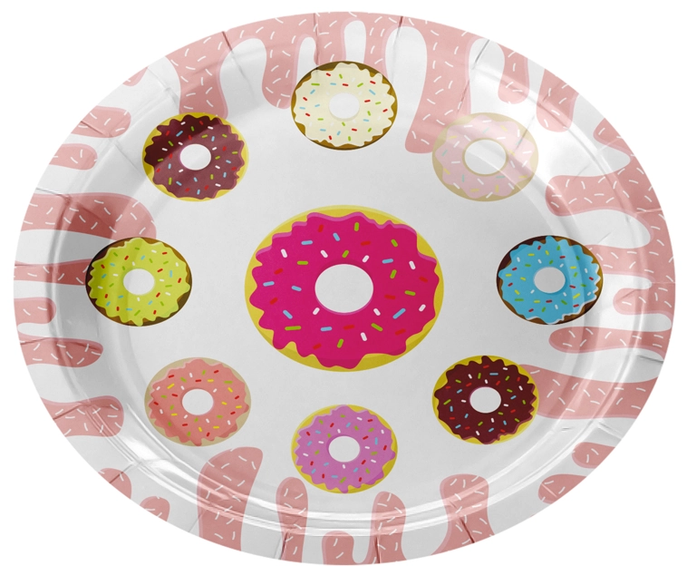 Prato Papel Rosquinha 18cm 8un 4976 Make