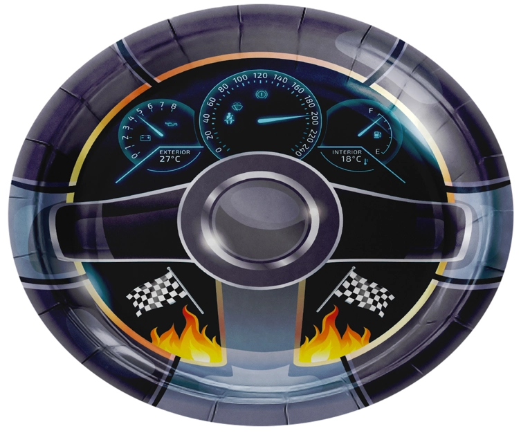 Prato Papel Motos Sport 18cm 8un 4984 Make