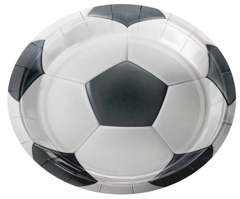 Prato Papel Futebol 18cm 8un 4986 Make