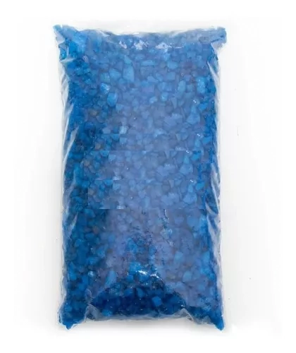 Pedra Ornamental Azul Claro 1kg Iris Pie