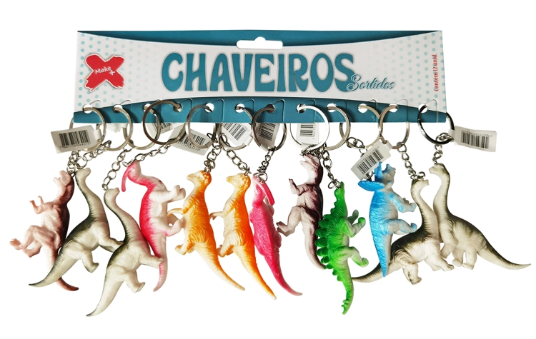 Chaveiro Dinossauro 8cm Un 5684 Make