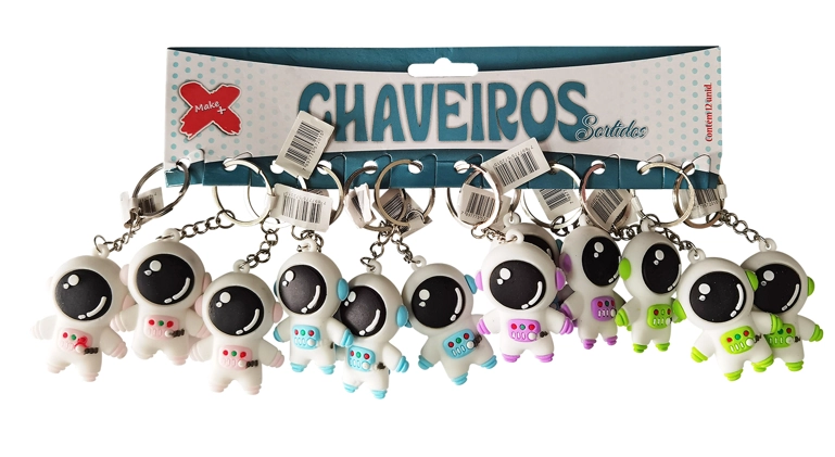 Chaveiro Astronauta 5.5cm Un 5692 Make