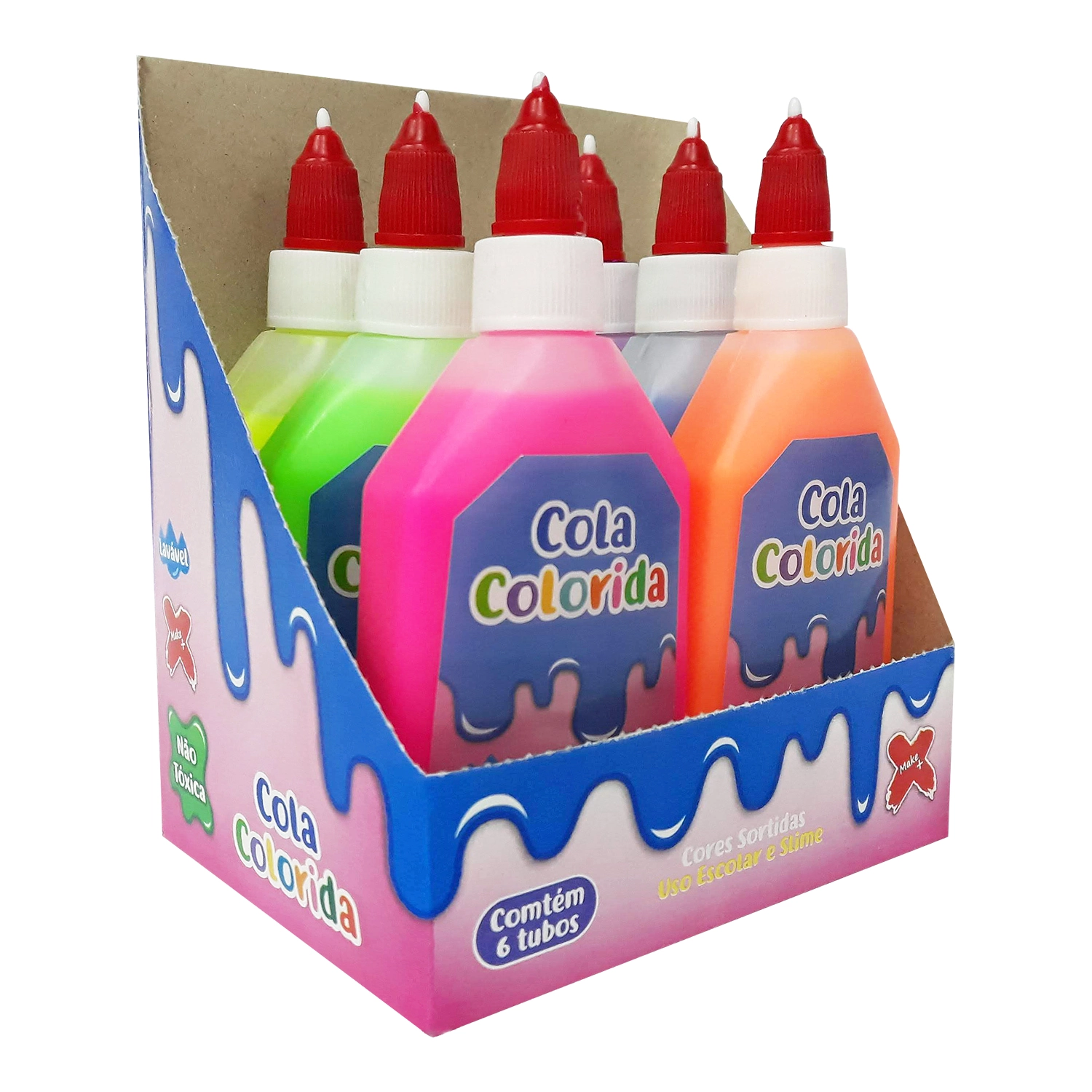 Cola Colorida 90 Gramas Gatte