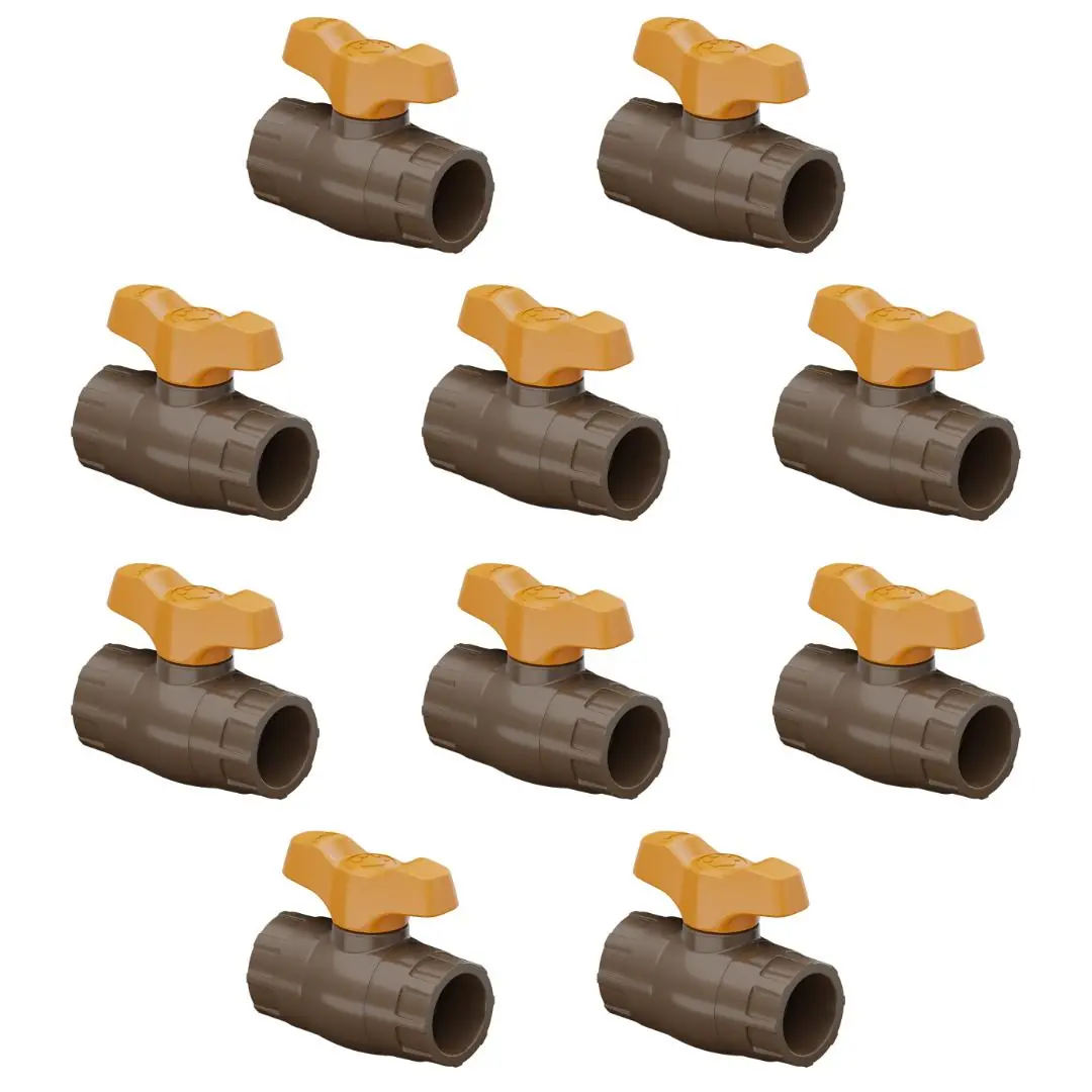 10 Unidades Registro Esfera Vs Compacto Soldável 32mm Tigre