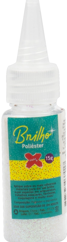 Glitter Poliester 15gr Bc