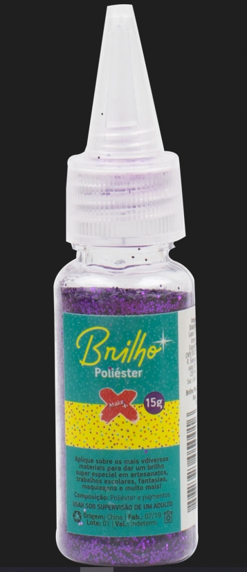 Glitter Bisnaga 15gr Roxa