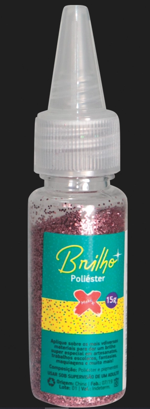 Glitter Bisnaga 15gr Rosa