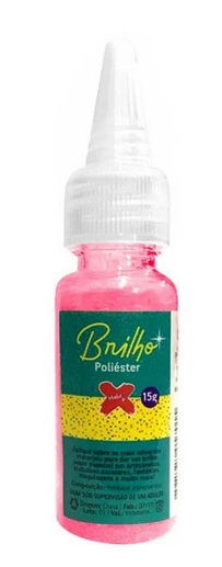 Glitter Poliester Bisnaga 15gr. Rosa Neo