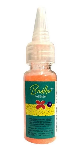 Glitter Bisnaga 15gr Laranja Neon