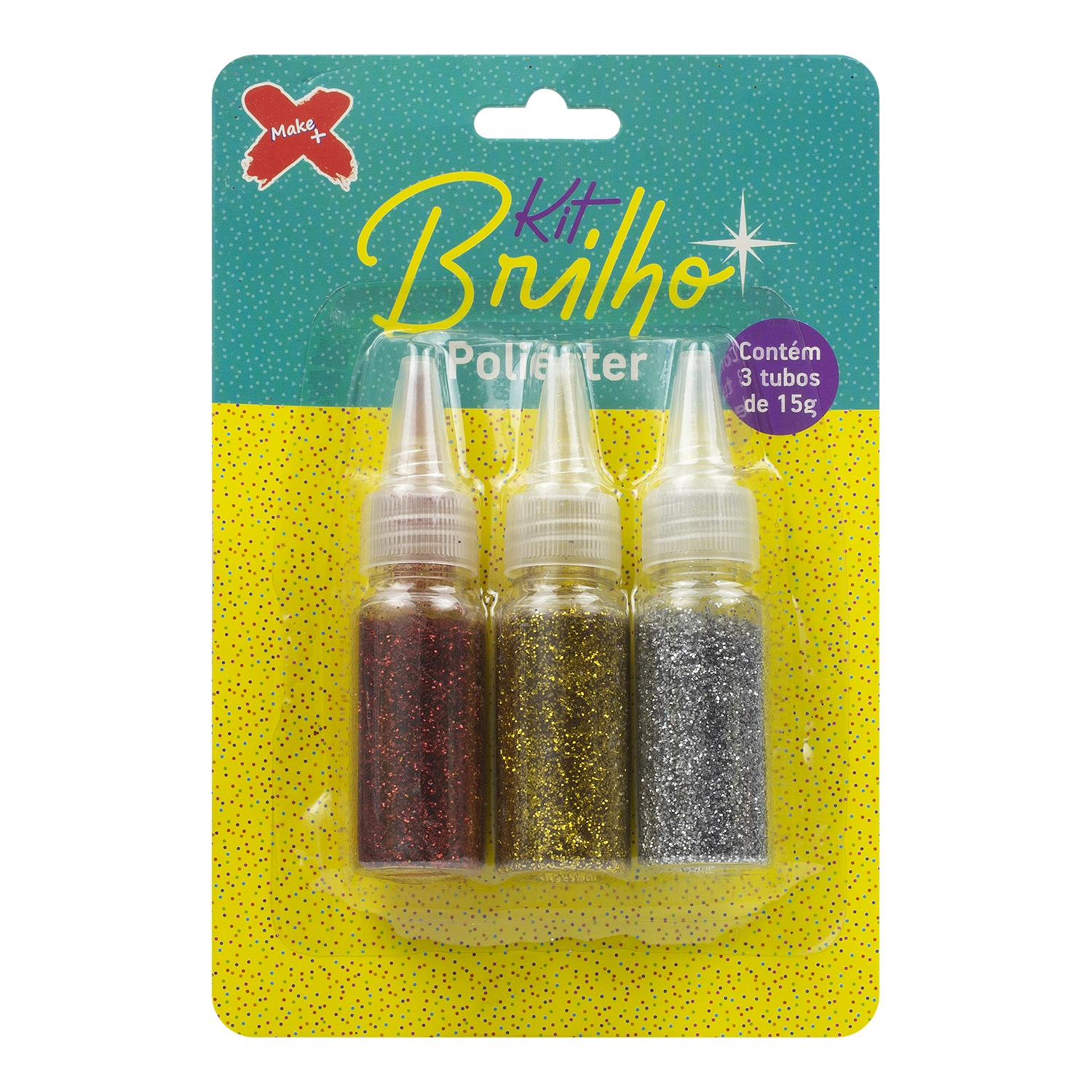 Blister Glitter 15 Gr C/3 Ou/pr/vm Gatte