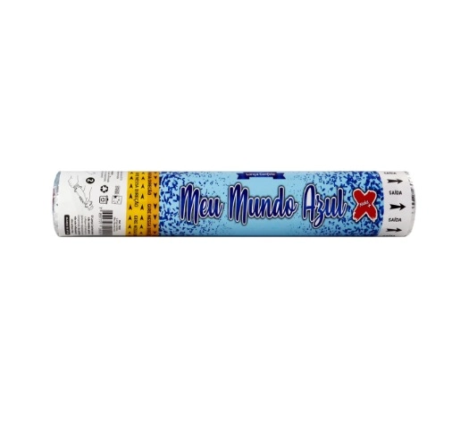 Make Lanca Confete Meu Mundo Azul Metalizado