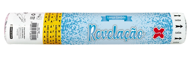 Lanca Confete Revelacao Menina Un 7207 Make