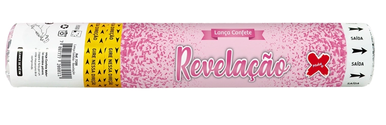 Lanca Confete Revelacao Menino Un 7208 Make