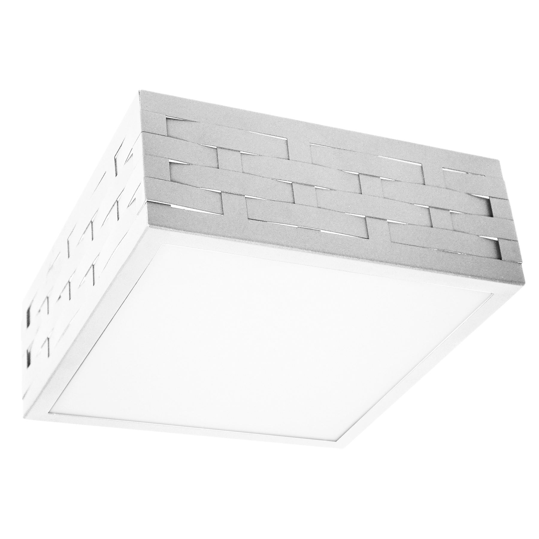 Plafon 6 Lâmpadas Branco Plástico PFL 341 Pantoja &Carmona