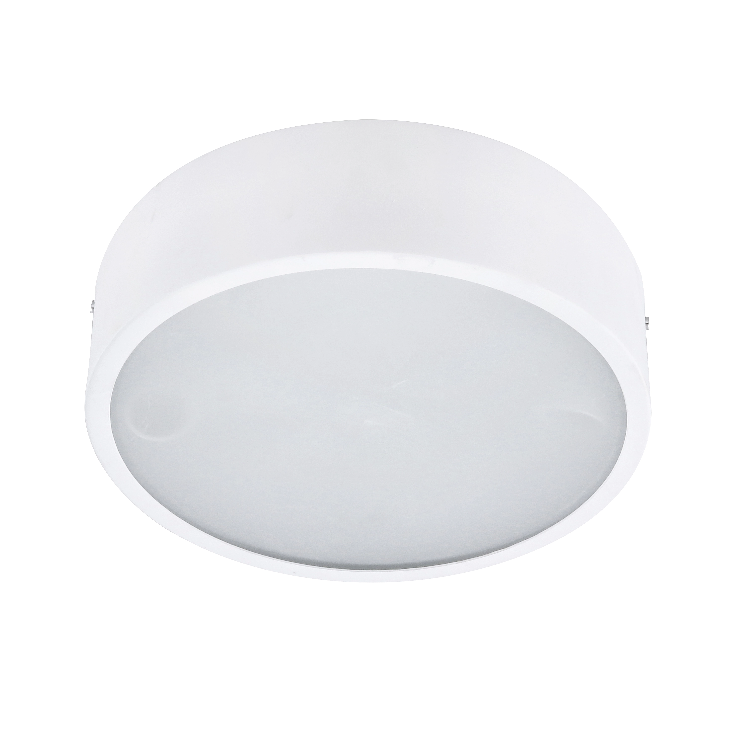 Plafon 2 Lâmpadas Branco Metal e Vidro Sauve Pantoja &Carmona
