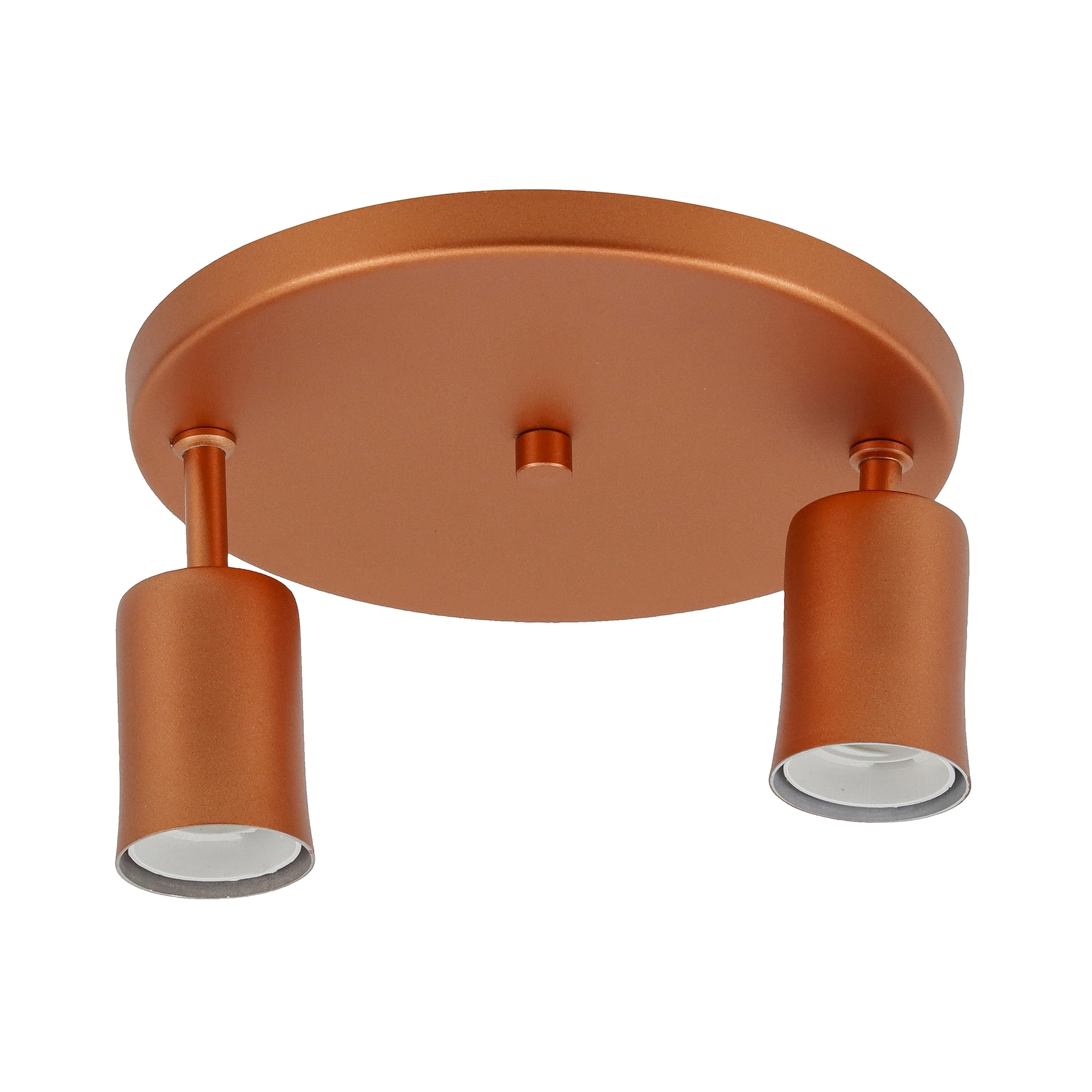 Plafon 2 Lâmpadas E27 Cobre Metal 1502 Pantoja &Carmona