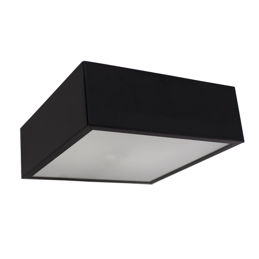 Palfon Quadrado De Aluminio Preto 20cm