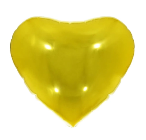 Balao Coracao 18 Dourado Cod 8534
