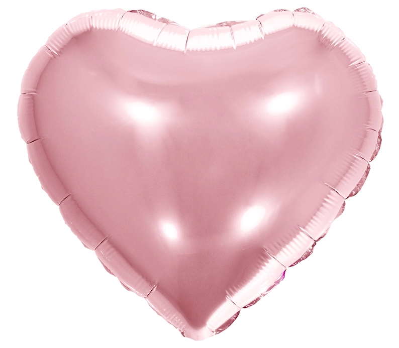 Balao Coracao Rose 18 Cod 8539