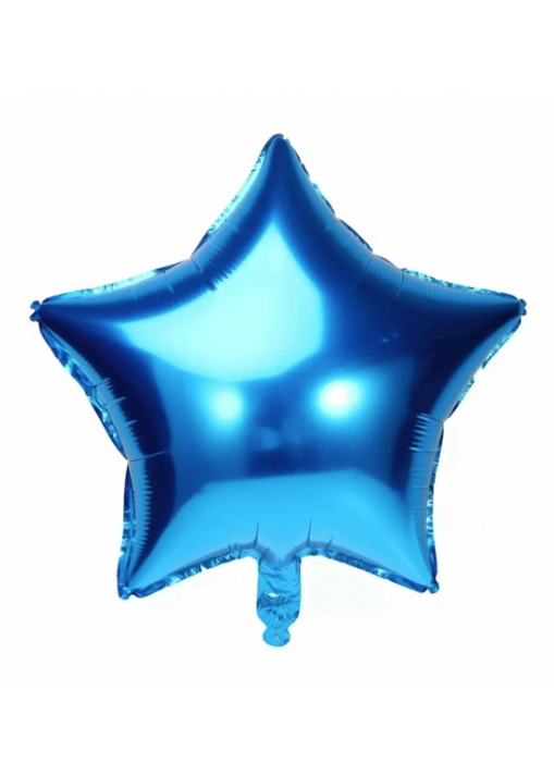 Balao Metalizado Estrela Azul Tam 18 8552 Make