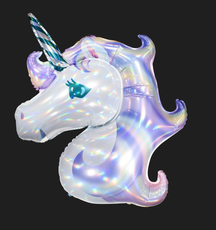 Balao Metalizado Unicornio 100x73cm 8614 Make