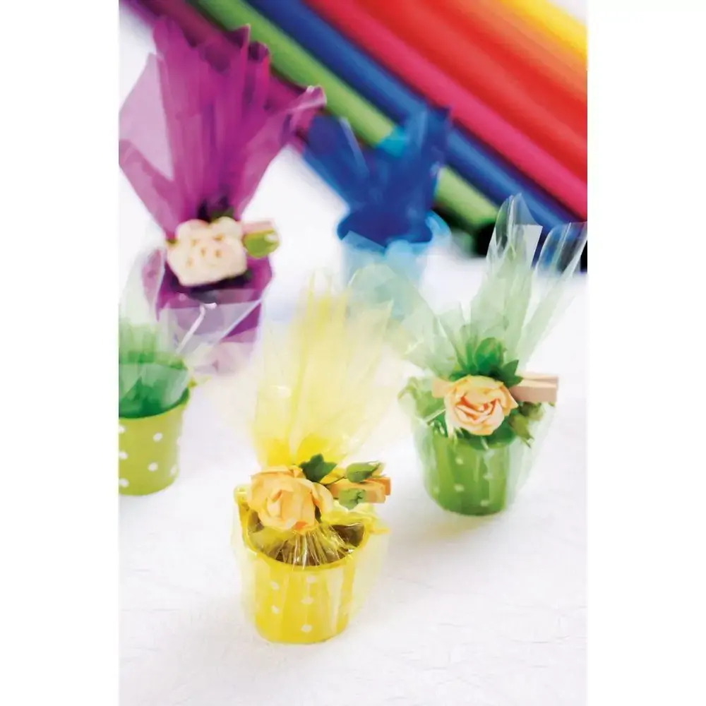 Papel Celofane 70x90cm Avulso Laranja