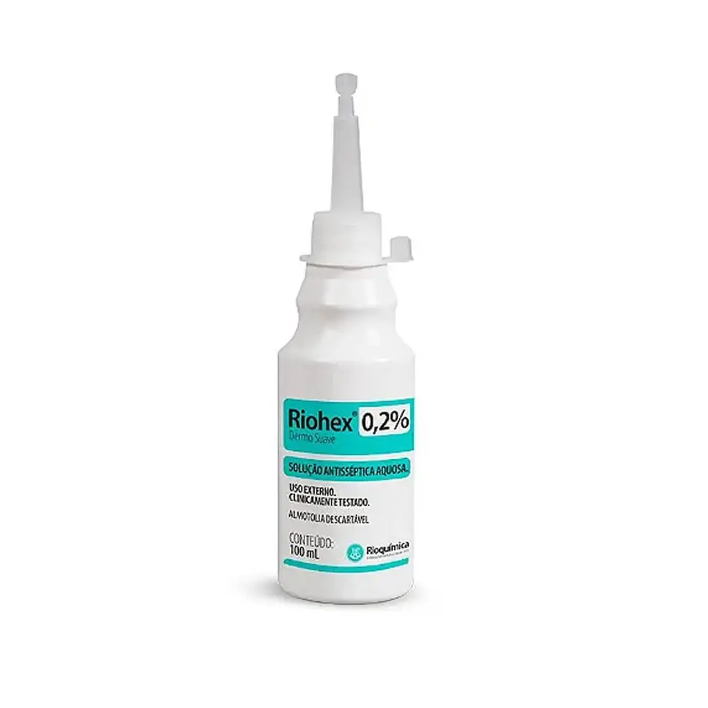 RIOHEX 0,2% AQUOSA 100ml - (CLOREXIDINA) RIOQUIMICA - clorexidina 100ml