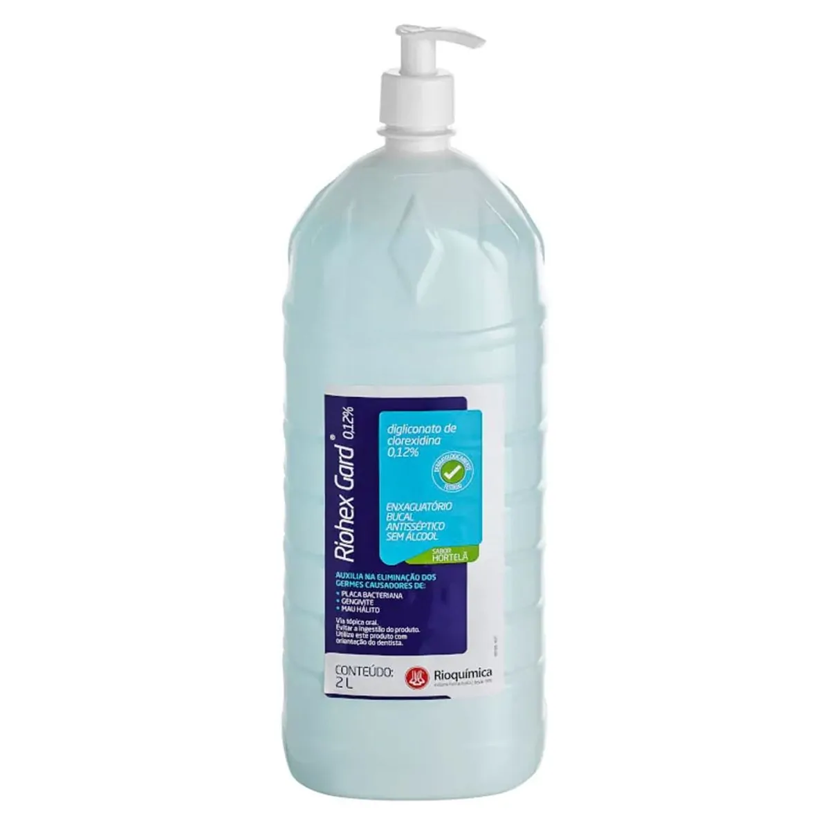 Antisséptico Bucal Riohex Gard Pump 0,12% 2L - Rioquímica