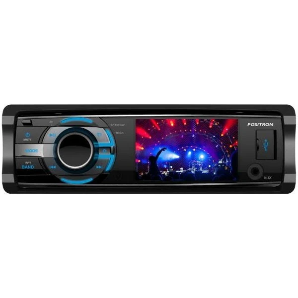 Dvd Player Automotivo Pósitron Sp4310av Tela 3 Rádio Am/fm, 1 Par De Saídas Rca, Entradas Usb, Aux E