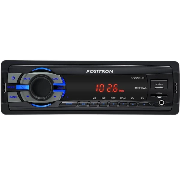 Som Automotivo Pósitron Sp2210ub Com Mp3 Player Fm Com Conexão Usb E Leitor Micro Sd Card