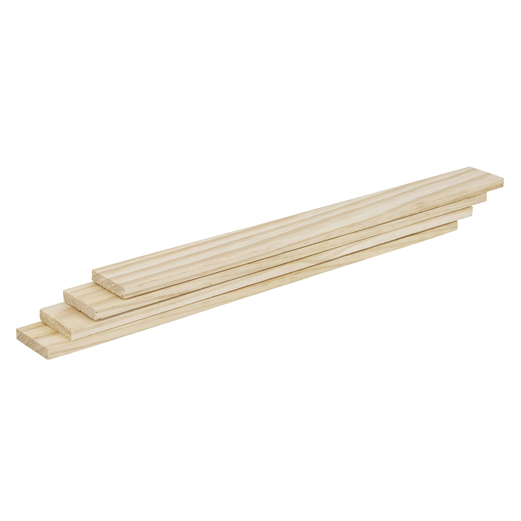 Kit 4 Quadrados de Madeira Pinus Natural 1x5x50cm Madeiras Lega
