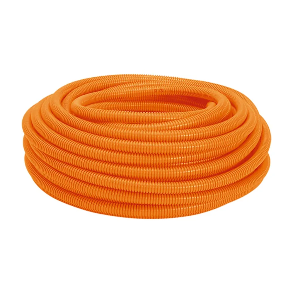 Eletroduto Corrugado Reforcado 25m 32mm Amanco Laranja